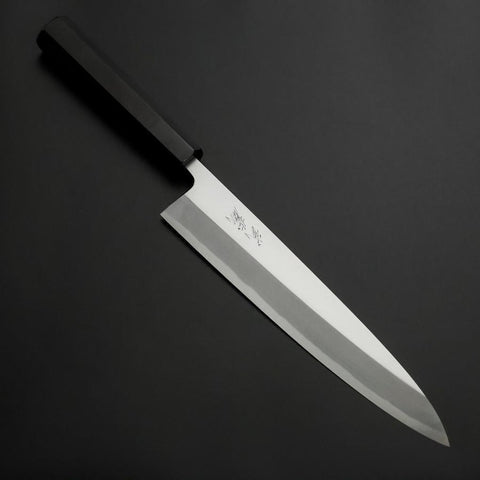 Aideba White Steel #2 Kasumi Manche Buffle et Ébène 240mm-[Musashi]-[Couteaux de cuisine japonais]