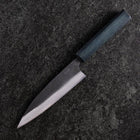 Ajikiri Blue Steel #1 Damas Manche Urushi Bleu Sombre 145mm-[Musashi]-[Couteaux de cuisine japonais]