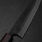 Ajikiri Blue Steel #1 Kurouchi Purpre Manche Urushi 145mm-[Musashi]-[Couteaux de cuisine japonais]