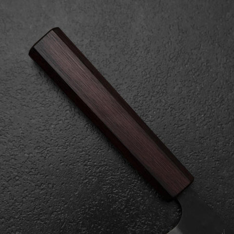Ajikiri Blue Steel #1 Kurouchi Purpre Manche Urushi 145mm-[Musashi]-[Couteaux de cuisine japonais]