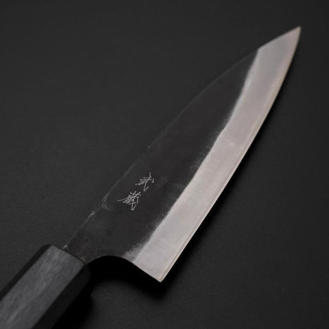 Ajikiri Blue Steel #2 Kurouchi Manche Urushi Bleu Sombre 145mm-[Musashi]-[Couteaux de cuisine japonais]