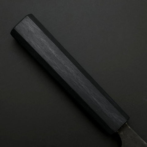 Ajikiri Blue Steel #2 Kurouchi Manche Urushi Bleu Sombre 145mm-[Musashi]-[Couteaux de cuisine japonais]