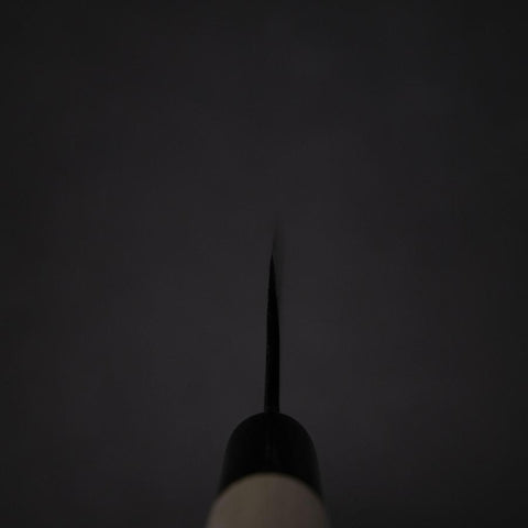 Ajikiri White Steel #2 Kurouchi Manche en Buffle et Magnolia Oval 105mm-[Musashi]-[Couteaux de cuisine japonais]