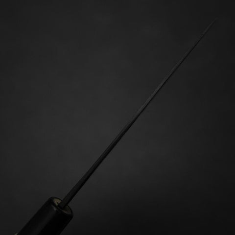 Ajikiri White Steel #2 Kurouchi Manche en Buffle et Magnolia Oval 105mm-[Musashi]-[Couteaux de cuisine japonais]