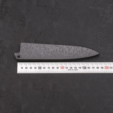 Black Ishime Saya Sheath for Western Petty with Pin 150mm-[Musashi]-[Couteaux de cuisine japonais]