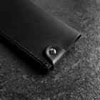 Black Leather Sheath for Nakiri Knife 180mm (7”)-[Musashi]-[Couteaux de cuisine japonais]