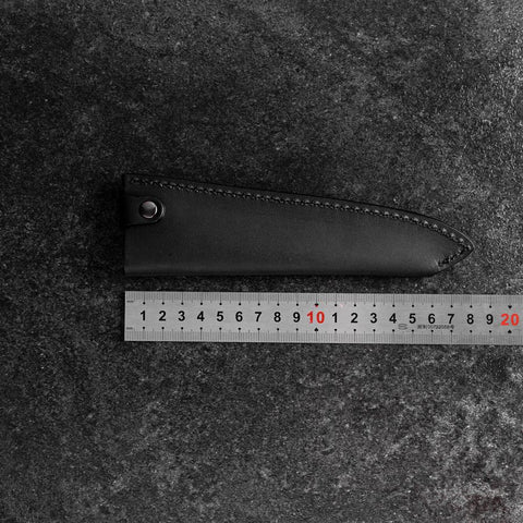 Black Leather Sheath for Petty Knife 150mm (5.9”)-[Musashi]-[Couteaux de cuisine japonais]