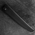Black Leather Sheath for Sujihiki Knife 210mm~270mm (10.6”)-[Musashi]-[Couteaux de cuisine japonais]