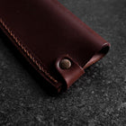 Brown Leather Sheath for Gyuto / Kiritsuke Knife 210mm (8.3”)-[Musashi]-[Couteaux de cuisine japonais]