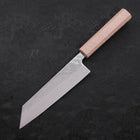 Bunka AUS-10 Nashiji Damas Miroir Manche Urushi Blanc 170mm-[Musashi]-[Couteaux de cuisine japonais]