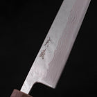 Bunka AUS-10 Nashiji Damas Miroir Manche Urushi Blanc 170mm-[Musashi]-[Couteaux de cuisine japonais]