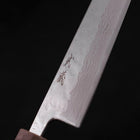 Bunka AUS-10 Nashiji Damas Miroir Manche Urushi Blanc 170mm-[Musashi]-[Couteaux de cuisine japonais]