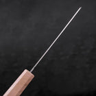 Bunka AUS-10 Nashiji Damas Miroir Manche Urushi Blanc 170mm-[Musashi]-[Couteaux de cuisine japonais]