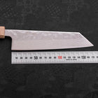 Bunka AUS-10 Nashiji Damas Miroir Manche Urushi Blanc 170mm-[Musashi]-[Couteaux de cuisine japonais]