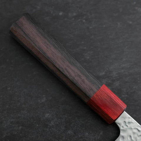 Bunka AUS-10 Tsuchime Damas Manche en Bois de Rose 170mm-[Musashi]-[Couteaux de cuisine japonais]