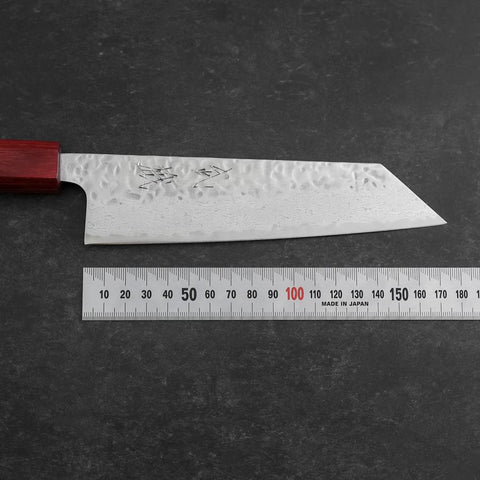 Bunka AUS-10 Tsuchime Damas Manche en Bois de Rose 170mm-[Musashi]-[Couteaux de cuisine japonais]