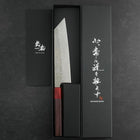 Bunka AUS-10 Tsuchime Damas Manche en Bois de Rose 170mm-[Musashi]-[Couteaux de cuisine japonais]