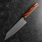 Bunka AUS-8 Tsuchime Manche en Acajou 180mm-[Musashi]-[Couteaux de cuisine japonais]