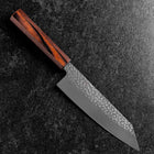 Bunka AUS-8 Tsuchime Manche en Acajou 180mm-[Musashi]-[Couteaux de cuisine japonais]