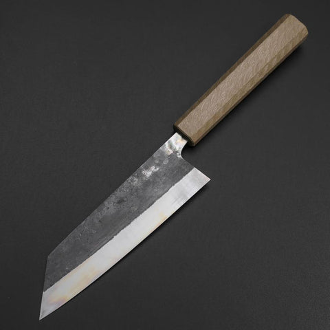 Bunka Blue Steel #1 Kurouchi Manche Urushi Blanc 170mm-[Musashi]-[Couteaux de cuisine japonais]