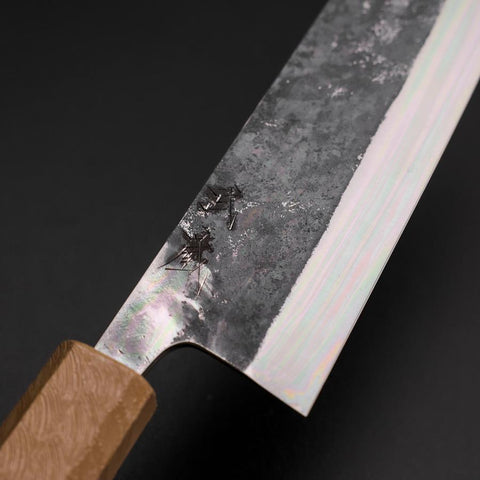 Bunka Blue Steel #1 Kurouchi Manche Urushi Blanc 170mm-[Musashi]-[Couteaux de cuisine japonais]