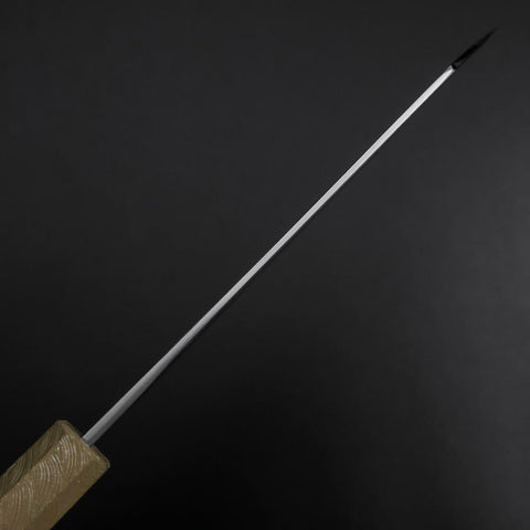 Bunka Blue Steel #1 Kurouchi Manche Urushi Blanc 170mm-[Musashi]-[Couteaux de cuisine japonais]