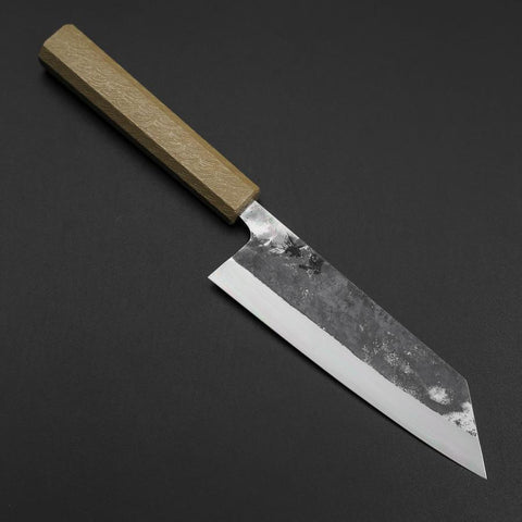 Bunka Blue Steel #1 Kurouchi Manche Urushi Blanc 170mm-[Musashi]-[Couteaux de cuisine japonais]