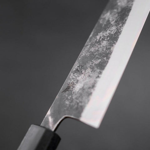 Bunka Blue Steel #1 Kurouchi Manche Urushi Bleu Sombre 170mm-[Musashi]-[Couteaux de cuisine japonais]