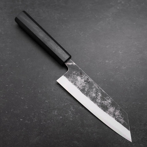 Bunka Blue Steel #1 Kurouchi Manche Urushi Bleu Sombre 170mm-[Musashi]-[Couteaux de cuisine japonais]