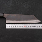 Bunka Blue Steel #1 Kurouchi Manche en Buffle et Magnolia 190mm-[Musashi]-[Couteaux de cuisine japonais]