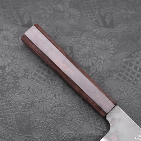 Bunka Blue Steel #1 Kurouchi Manche en Ébène 190mm-[Musashi]-[Couteaux de cuisine japonais]