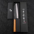 Bunka Blue Steel #1 Revêtement Inox Kurouchi Manche en Chêne 190mm-[Musashi]-[Couteaux de cuisine japonais]