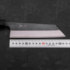 Bunka Blue Steel #2 Kurouchi Damas Manche en Buffle et Bois de Teck 165mm-[Musashi]-[Couteaux de cuisine japonais]
