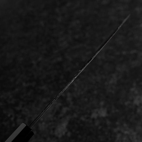 Bunka Blue Steel #2 Kurouchi Damas Manche en Buffle et Noyer 180mm-[Musashi]-[Couteaux de cuisine japonais]