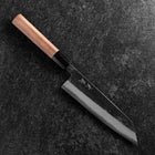 Bunka Blue Steel #2 Kurouchi Damas Manche en Buffle et Noyer 180mm-[Musashi]-[Couteaux de cuisine japonais]