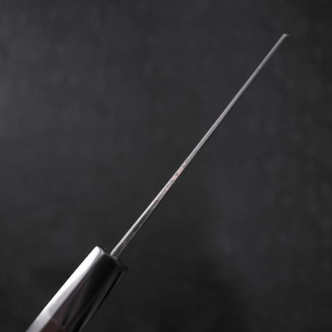 Bunka Blue Steel #2 Kurouchi Damascus Buffalo Ebony Handle 165mm (6.5”)-[Musashi]-[Couteaux de cuisine japonais]