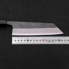 Bunka Blue Steel #2 Kurouchi Damascus Buffalo Ebony Handle 165mm (6.5”)-[Musashi]-[Couteaux de cuisine japonais]