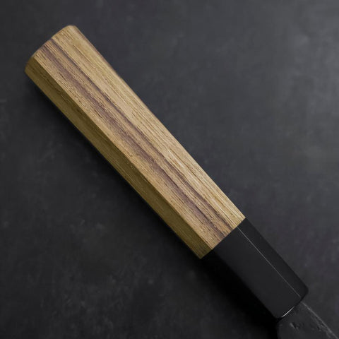 Bunka Blue Steel #2 Kurouchi Manche Sumi Urushi 165mm-[Musashi]-[Couteaux de cuisine japonais]