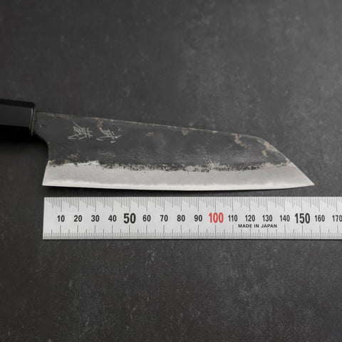 Bunka Blue Steel #2 Kurouchi Manche Sumi Urushi 165mm-[Musashi]-[Couteaux de cuisine japonais]