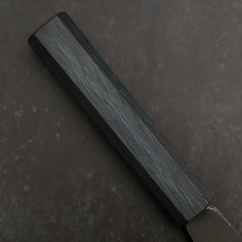 Bunka Blue Steel #2 Kurouchi Manche Urushi Bleu Sombre 190mm-[Musashi]-[Couteaux de cuisine japonais]