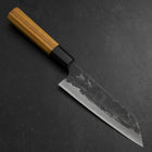 Bunka Blue Steel #2 Kurouchi Manche en Buffle et Bois de Teck 165mm-[Musashi]-[Couteaux de cuisine japonais]