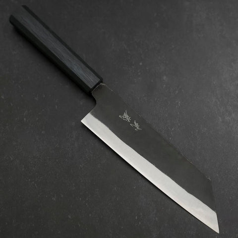 Bunka Blue Steel #2 Kurouchi Manche en Buffle et Ébène 170mm-[Musashi]-[Couteaux de cuisine japonais]