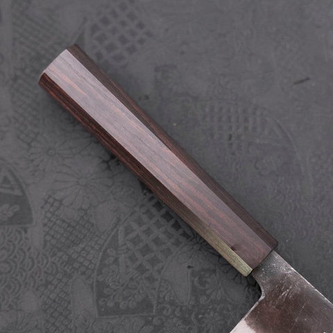 Bunka Blue Steel #2 Kurouchi Manche en Ébène 165mm-[Musashi]-[Couteaux de cuisine japonais]