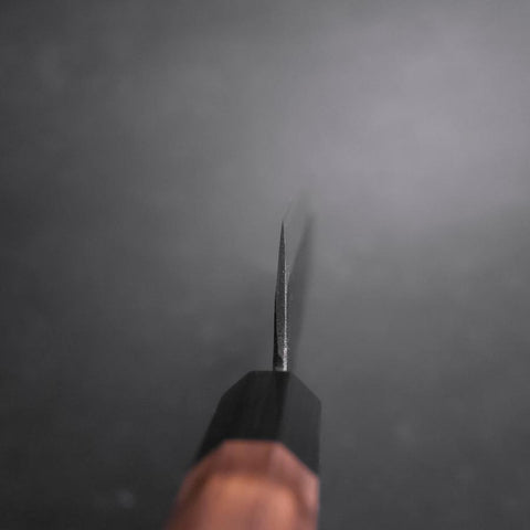 Bunka Blue Steel #2 Revêtement Inox Kurouchi Manche en Noyer 165mm-[Musashi]-[Couteaux de cuisine japonais]