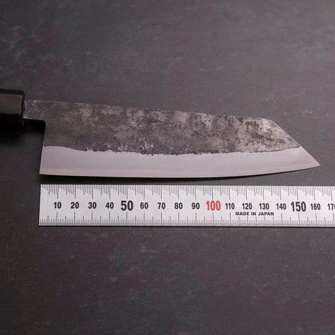 Bunka Blue Steel #2 Revêtement Inox Kurouchi Manche en Noyer 165mm-[Musashi]-[Couteaux de cuisine japonais]