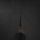 Bunka Blue Steel #2 Revêtement inox Kurouchi Manche en Noyer et Zelkova 180mm-[Musashi]-[Couteaux de cuisine japonais]