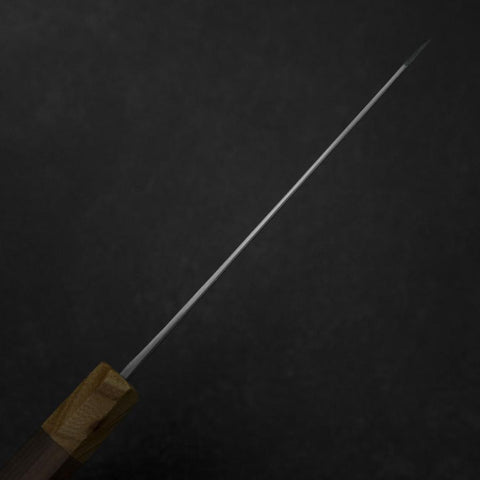 Bunka Blue Steel #2 Revêtement inox Kurouchi Manche en Noyer et Zelkova 180mm-[Musashi]-[Couteaux de cuisine japonais]