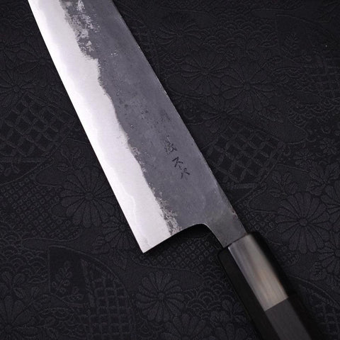 Bunka Blue Super Kurouchi Manche en Buffle et Ébène 165mm-[Musashi]-[Couteaux de cuisine japonais]