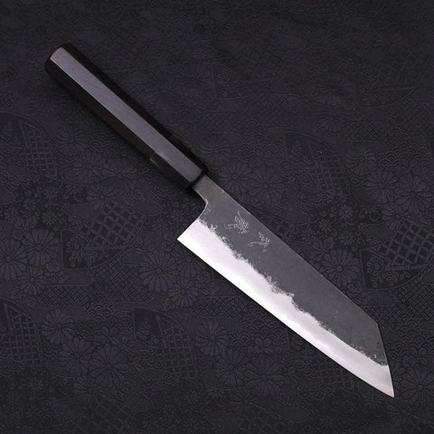 Bunka Blue Super Kurouchi Manche en Buffle et Ébène 165mm-[Musashi]-[Couteaux de cuisine japonais]