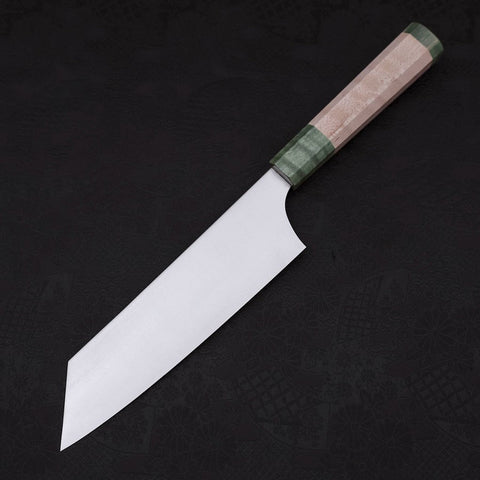 Bunka Blue Super Poli Manche en Érable Vert 180mm-[Musashi]-[Couteaux de cuisine japonais]